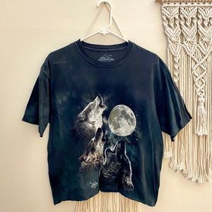 Vintage The Mountain Tie Dye Wolf Shirt